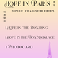HOPE IN PARIS : CONCERT PACK
