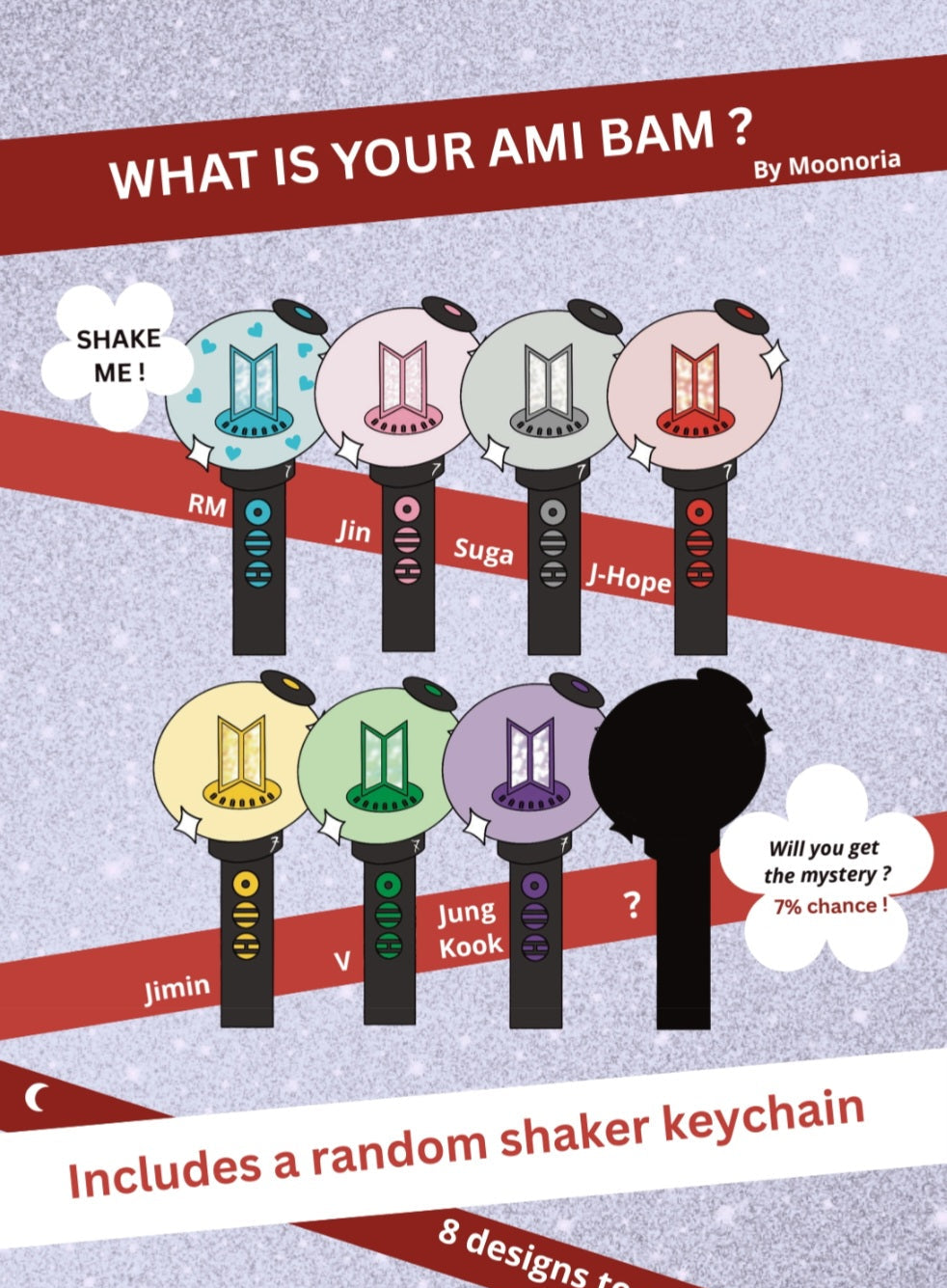 What Is Your Ami Bam Mystery Keychain
